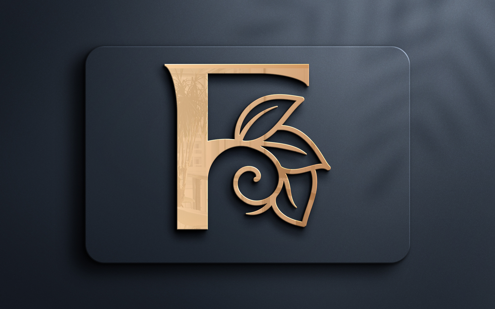 Letter F Monogram Beauty Logo design