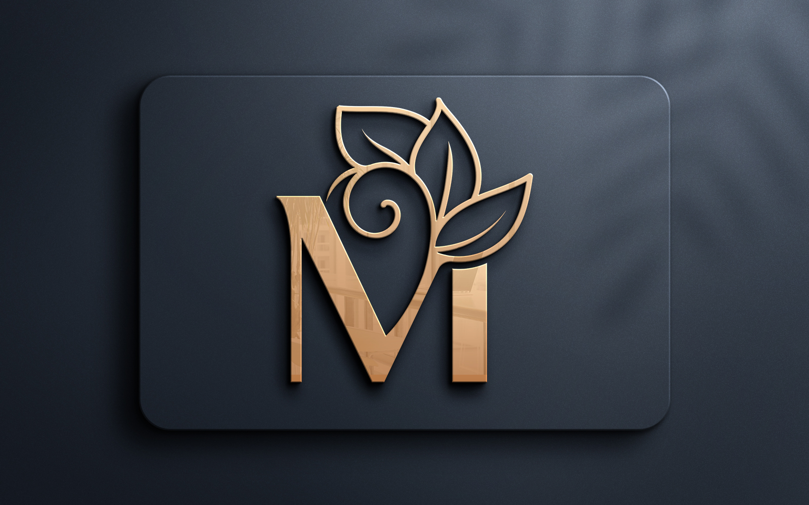 Letter M Monogram Beauty Logo Design