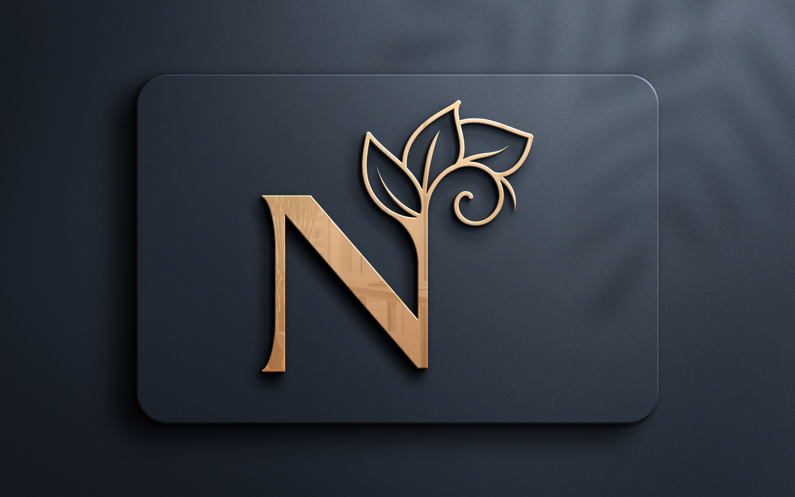 Letter N Monogram Beauty Logo Design