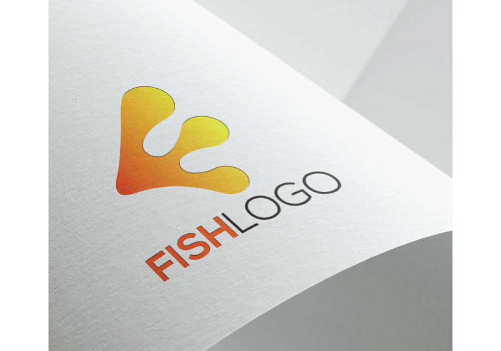 Modern F Letter Fish Logo Template