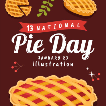 Pie Day Illustrations Templates 296174