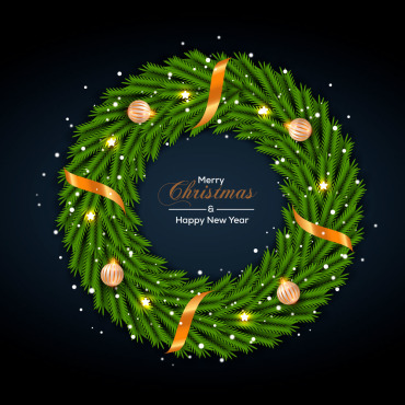 Branch Christmas Illustrations Templates 296291