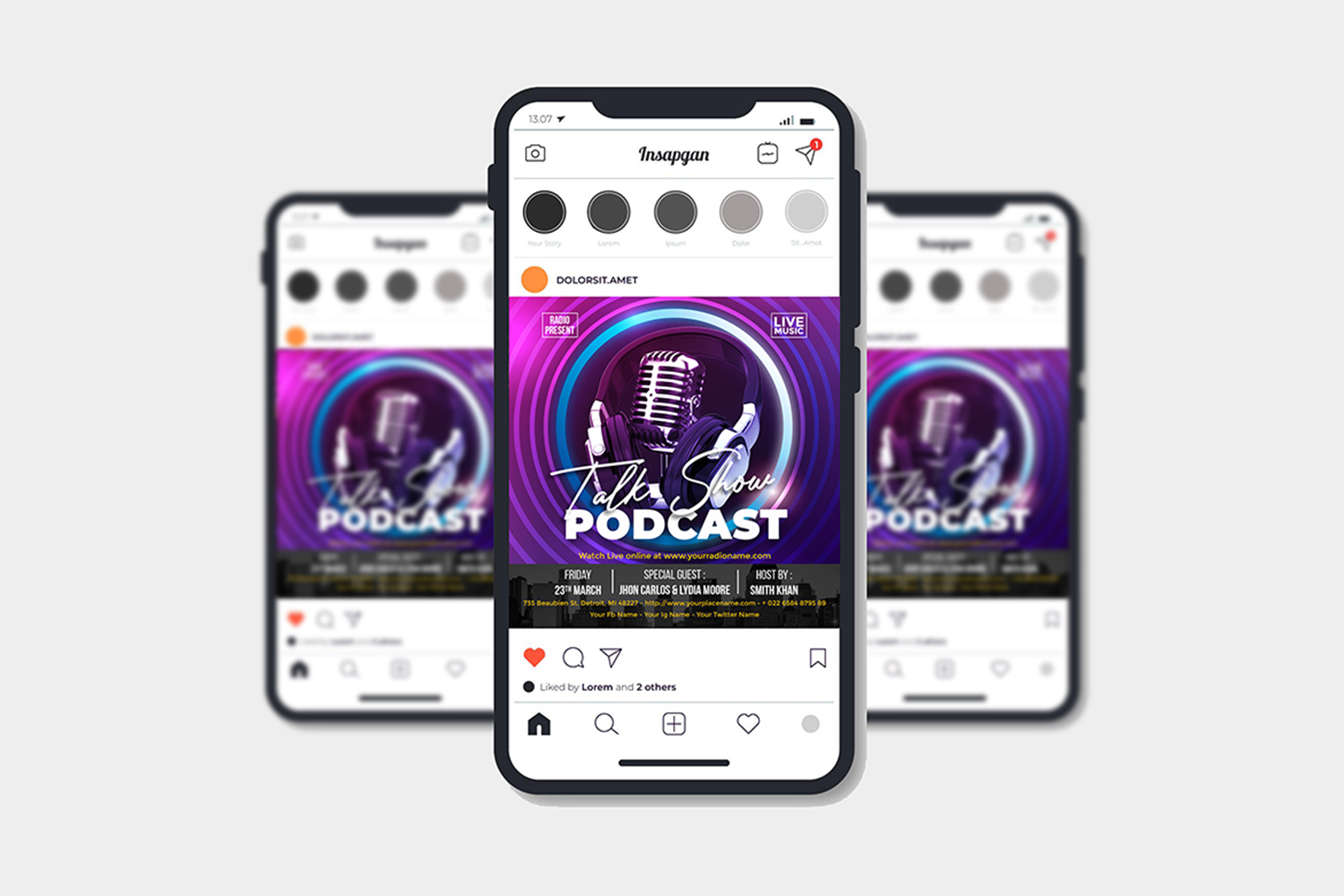 Podcast /Talkshow Flyer Template #5