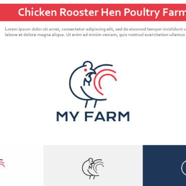 Rooster Hen Logo Templates 296329