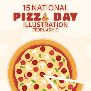 Pizza Day Illustrations Templates 296346
