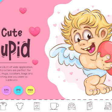 Cartoon Cupid Vectors Templates 296360