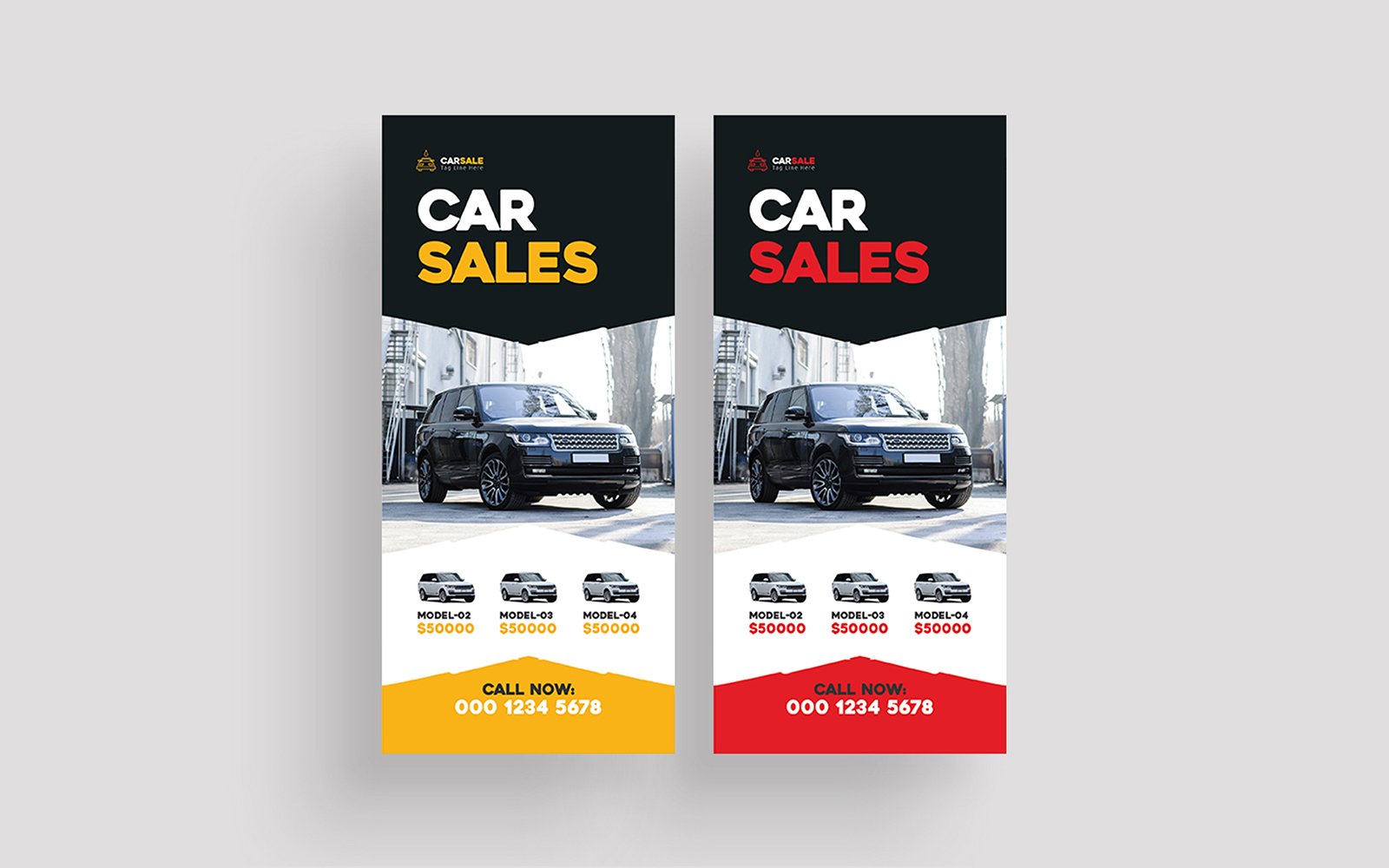 Car Sale Rack Card Template