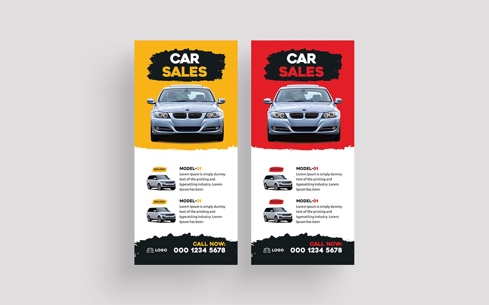 Modern Car Sale Dl Flyer Design