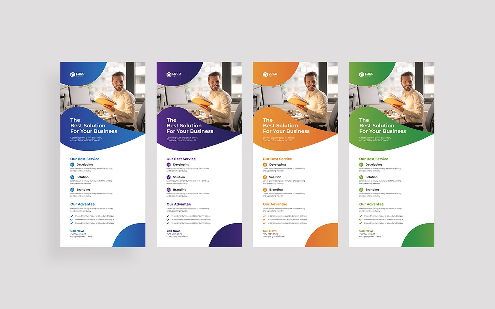 Corporate Rack Card or Dl Flyer Design Template