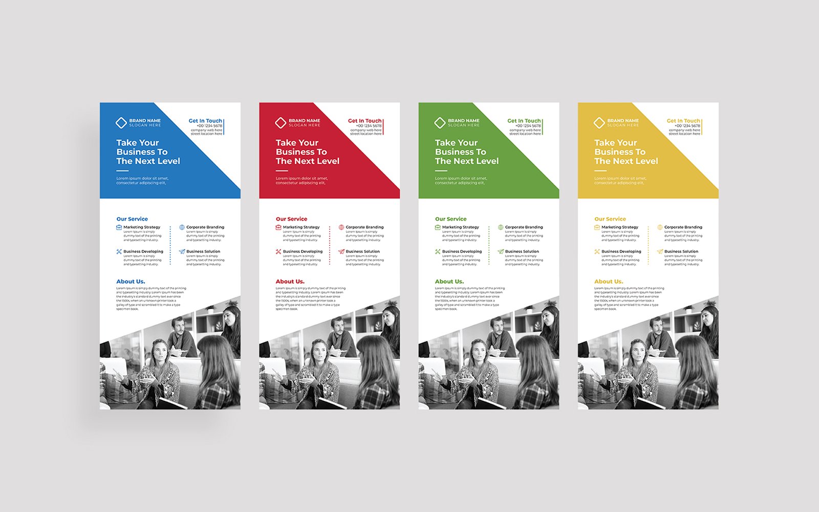 Modern Corporate Dl Flyer Design Template