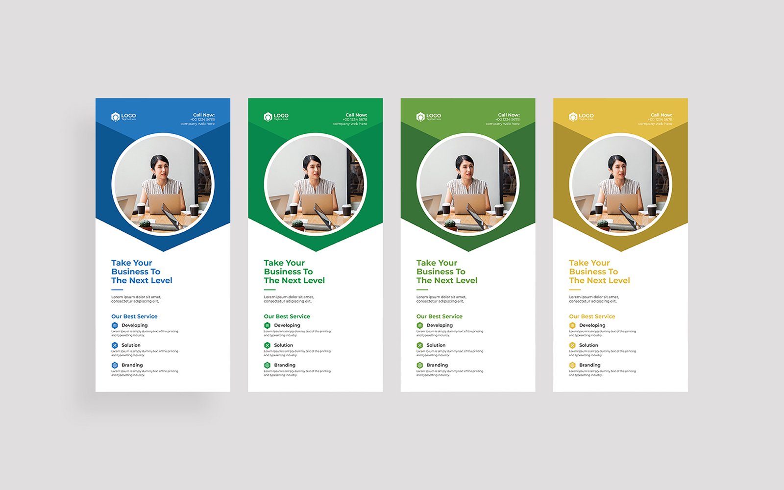 Modern Corporate Dl Flyer Template