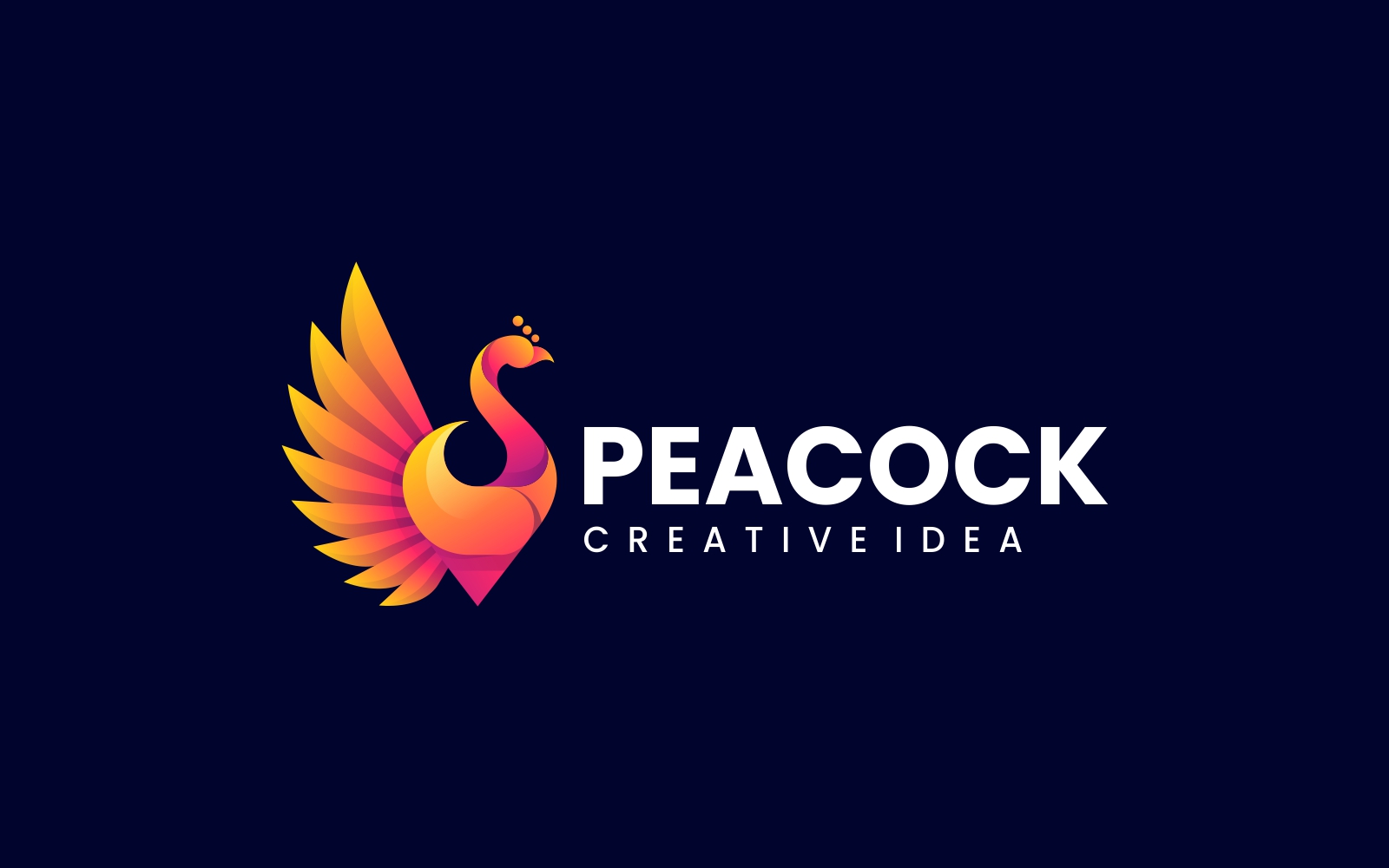 Peacock Gradient Colorful Logo 6