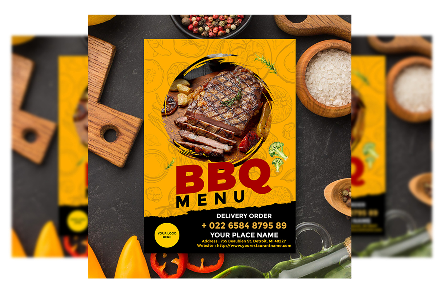 BBQ Menu - Flyer Template