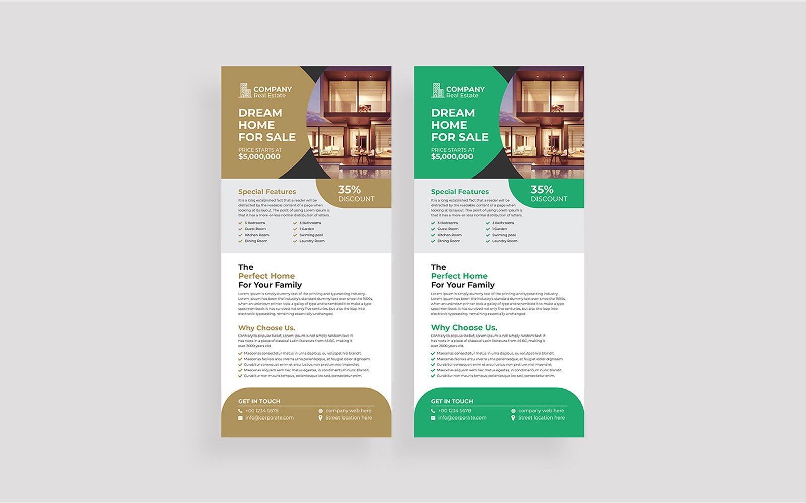 Real Estate Rack Card Design