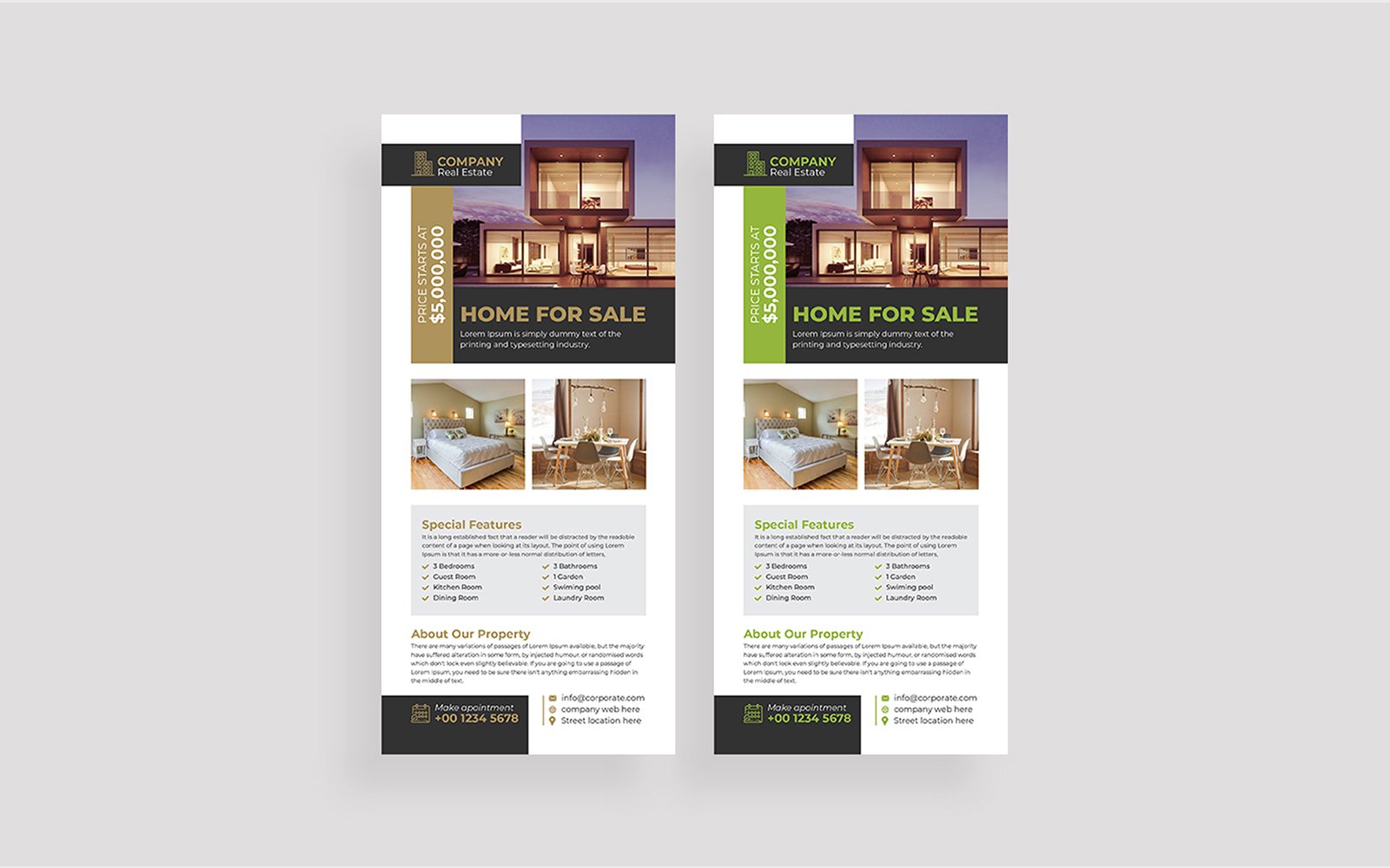 Home Sale Rack Card Template