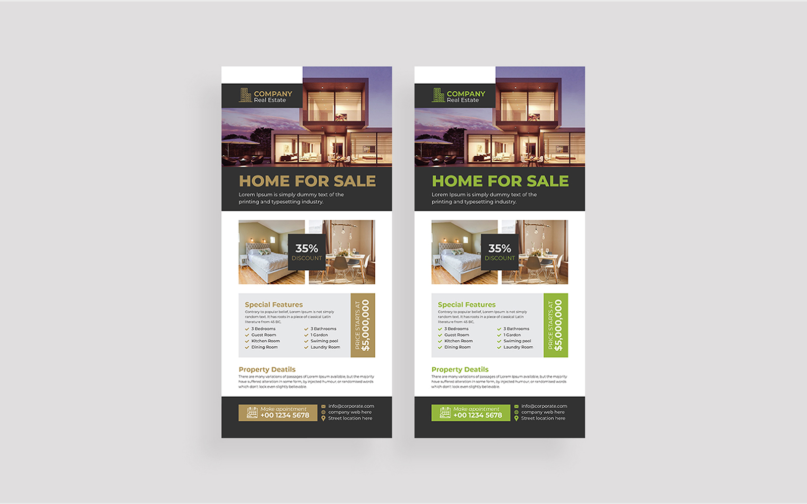 Home Rack Card Design Template