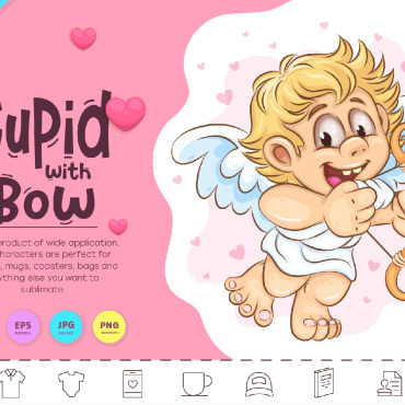Cupid With Vectors Templates 296577