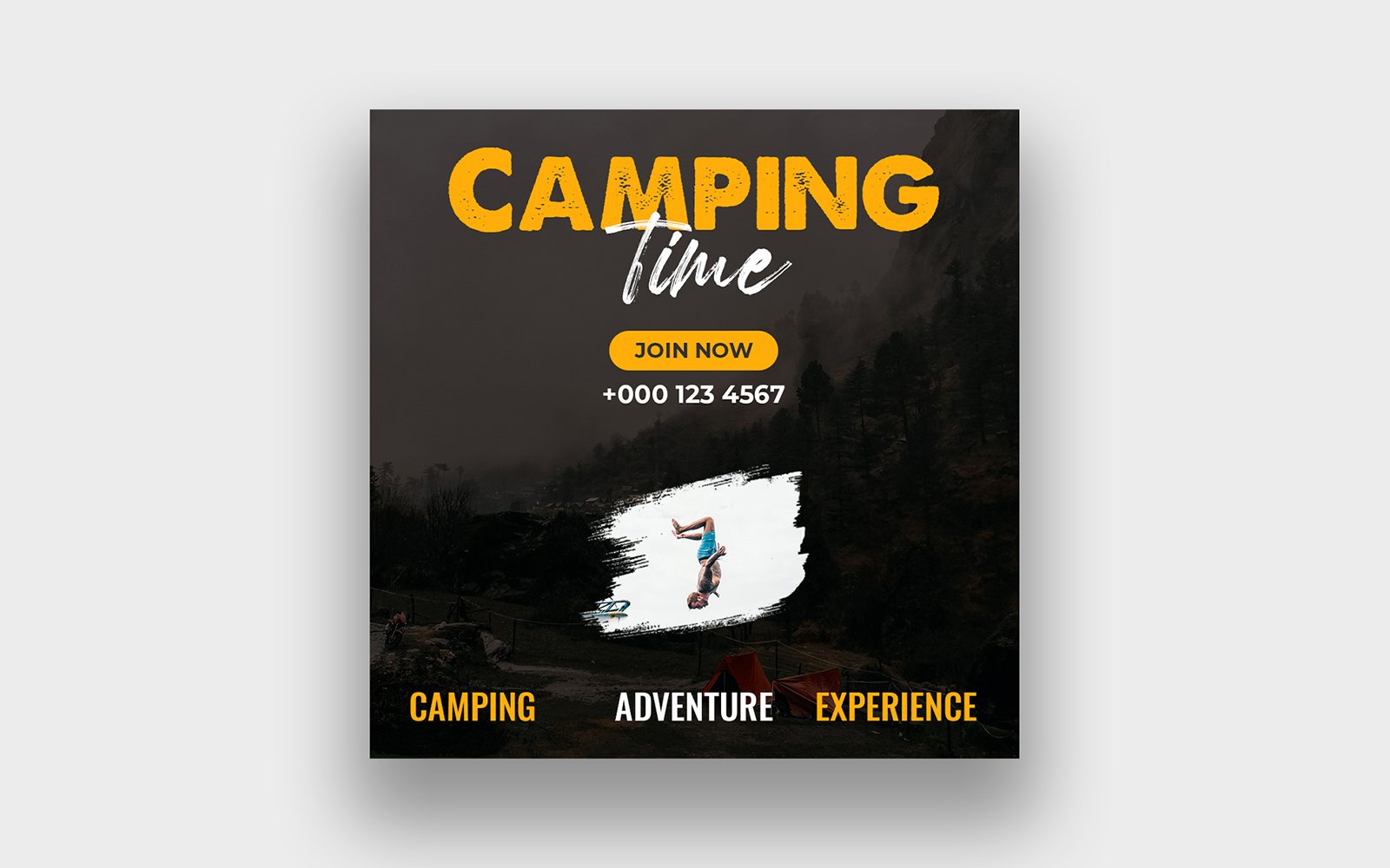 Camping Social Media Design Template