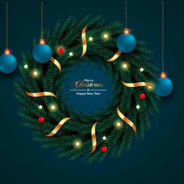 Branch Christmas Illustrations Templates 296659