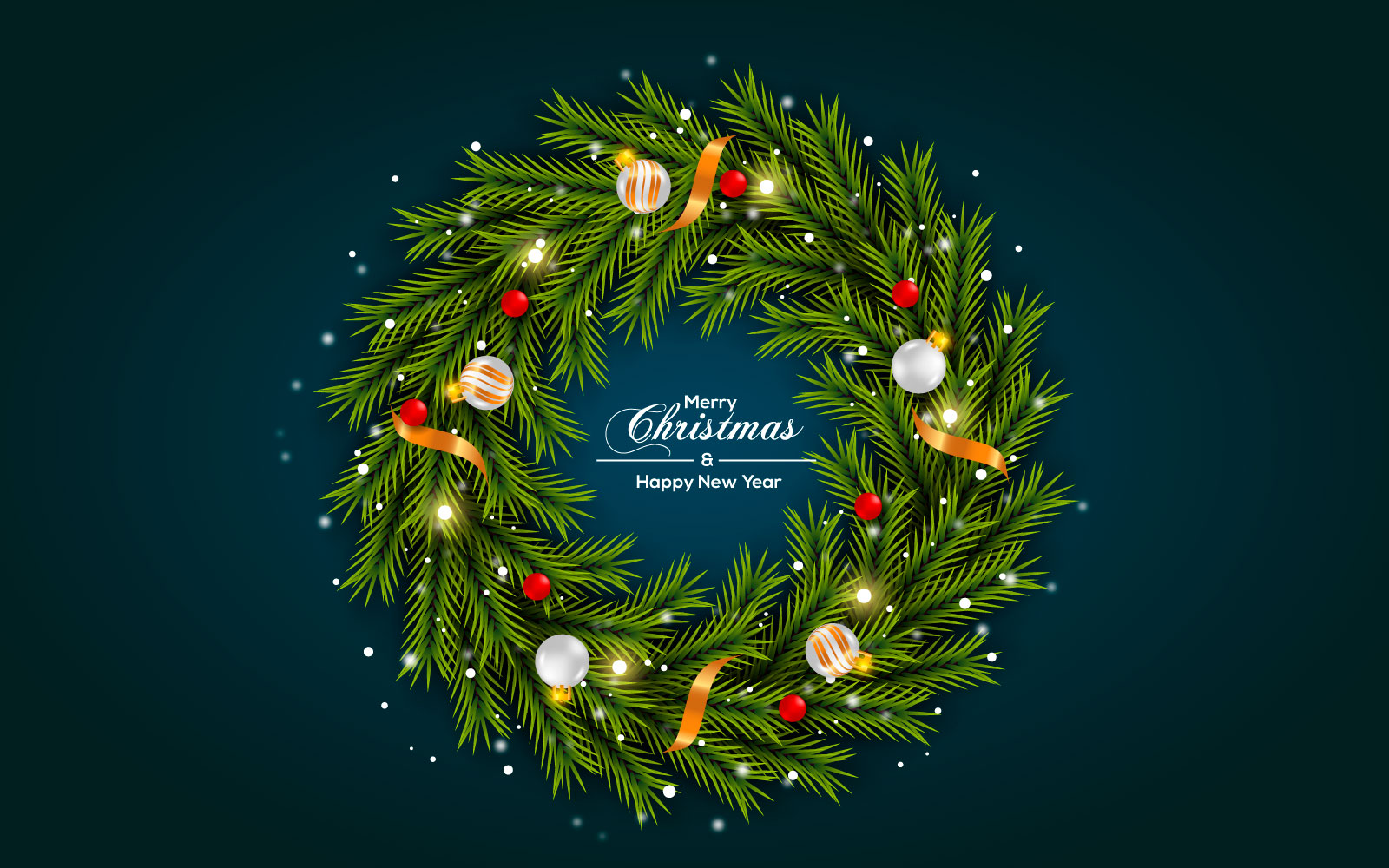 t christmas wishes wreath with decorated holiday wreath