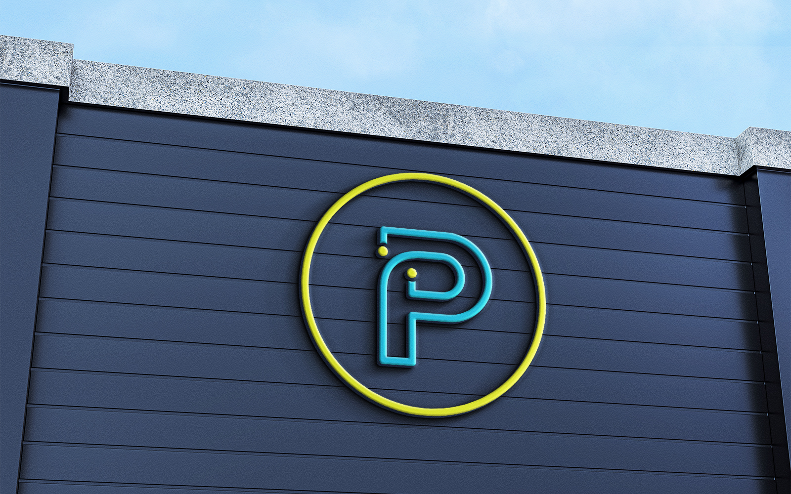 Letter P Logo Design IT Company Logo