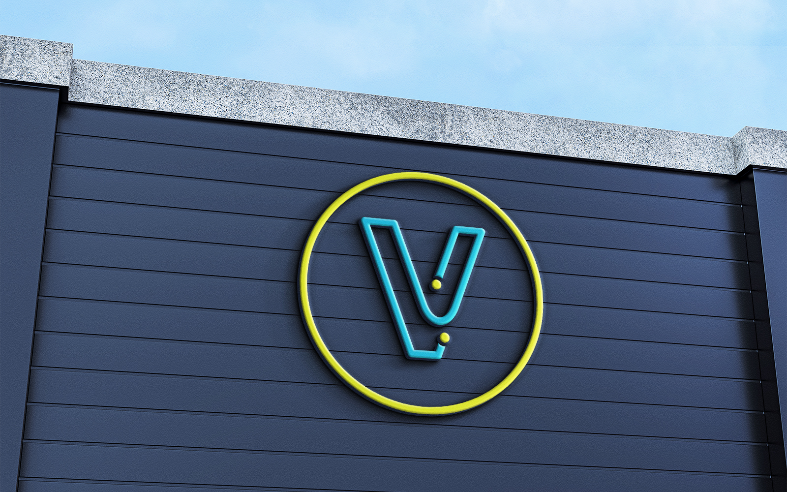 Letter V Logo Design IT Company Logo