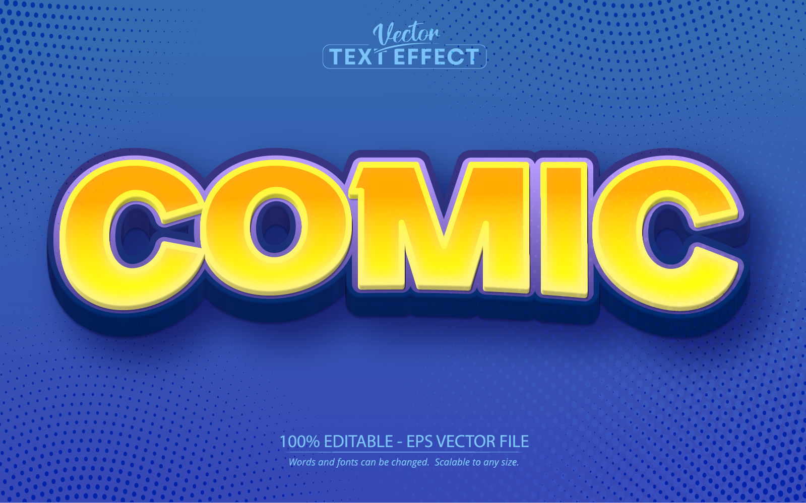 Comic - Editable Text Effect, Cartoon And Game Text Style, Graphics Illustration