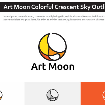 Moon Colorful Logo Templates 296868