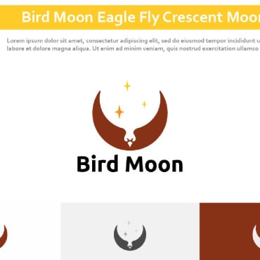 Moon Eagle Logo Templates 296870