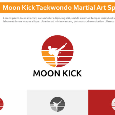 Kick Martial Logo Templates 296876