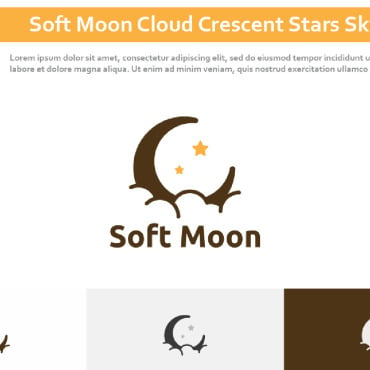 Moon Cloud Logo Templates 296880
