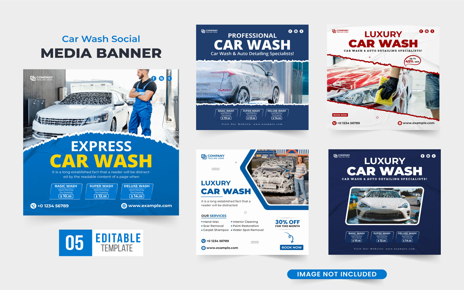 Vehicle wash service template bundle