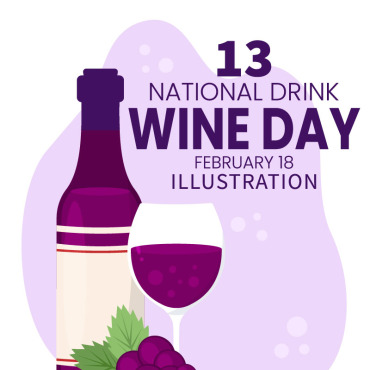 Drink Wine Illustrations Templates 296902