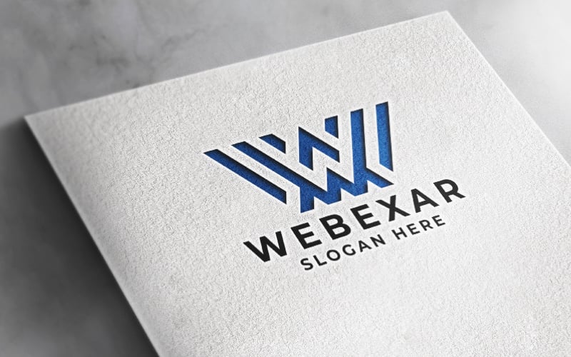 Webexar Letter W Professional Logo