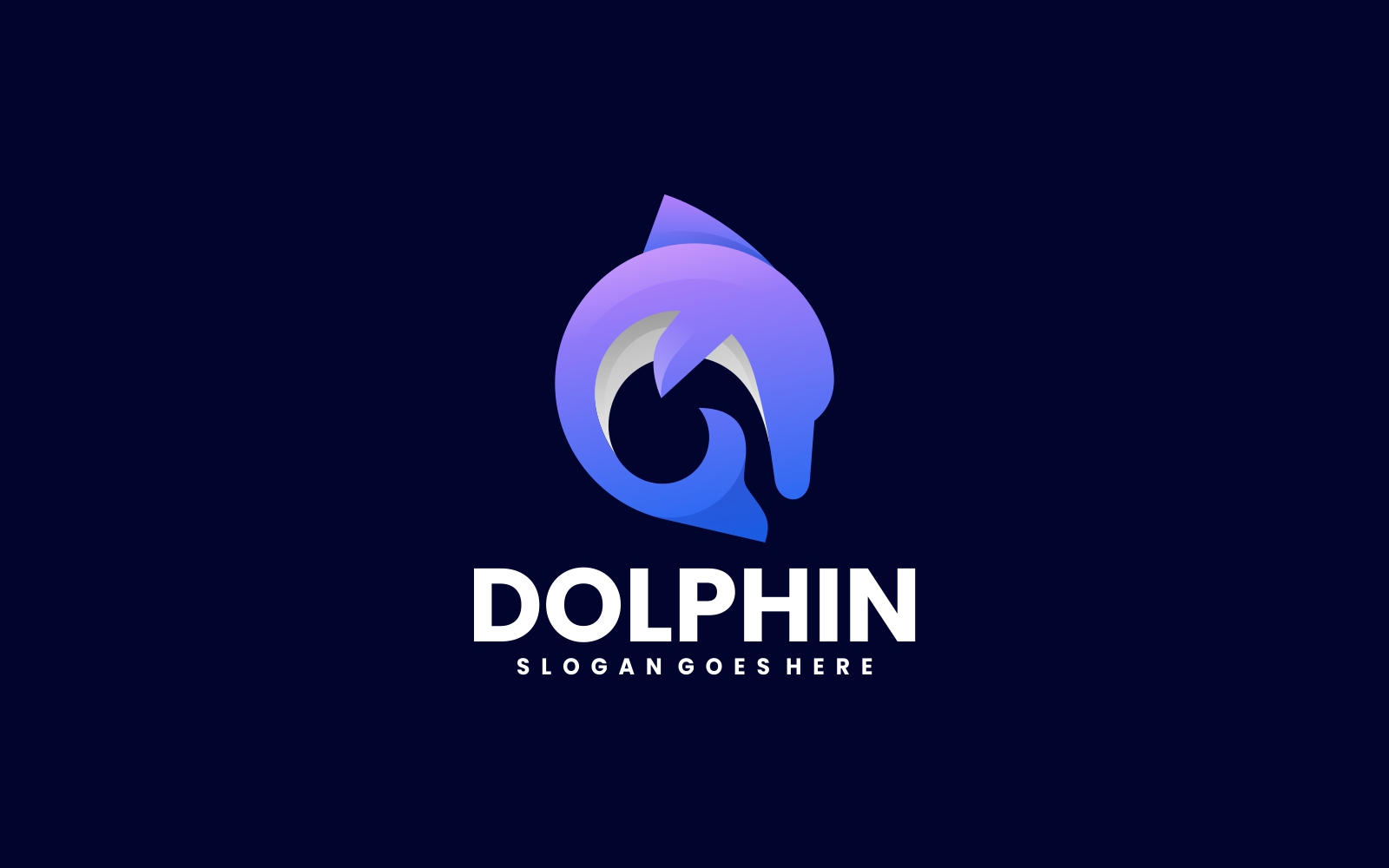 Dolphin Gradient Logo Style 2