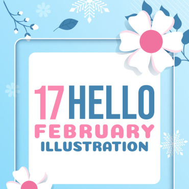 February Month Illustrations Templates 296970