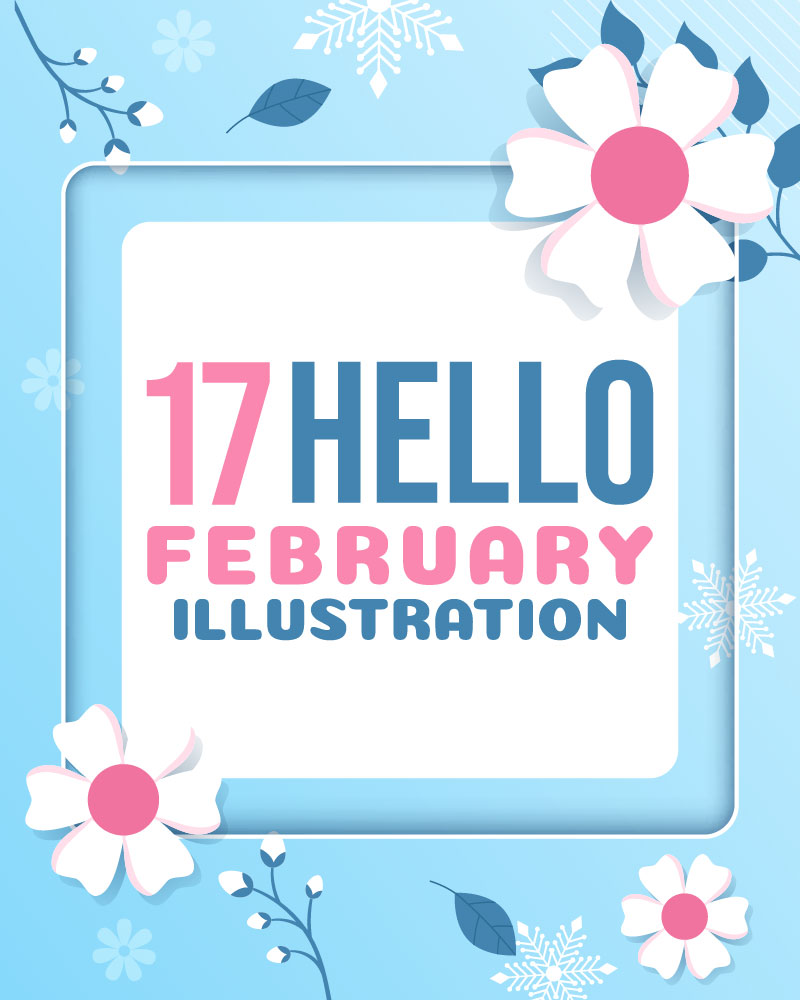 17 Hello February Illustration