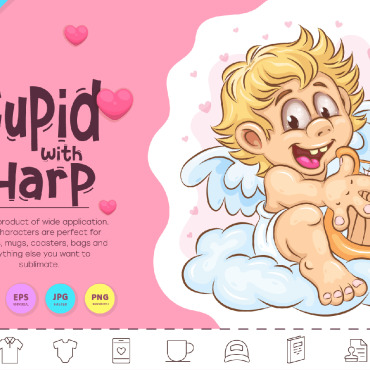 Cupid With Vectors Templates 296977