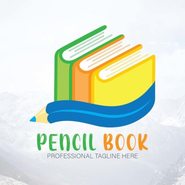 Pencil Book Logo Templates 296982