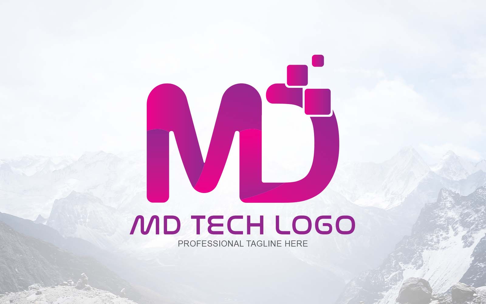New Creative Letter MD Logo Design