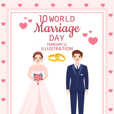 Marriage Day Illustrations Templates 297091