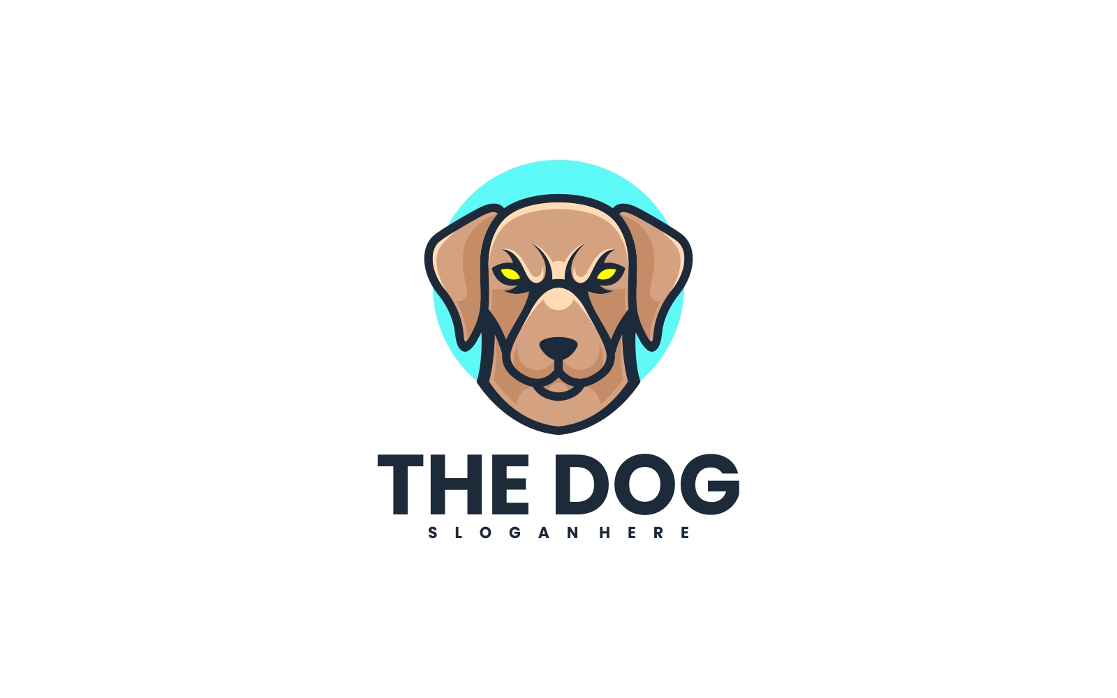 Dog Simple Mascot Logo Style 1