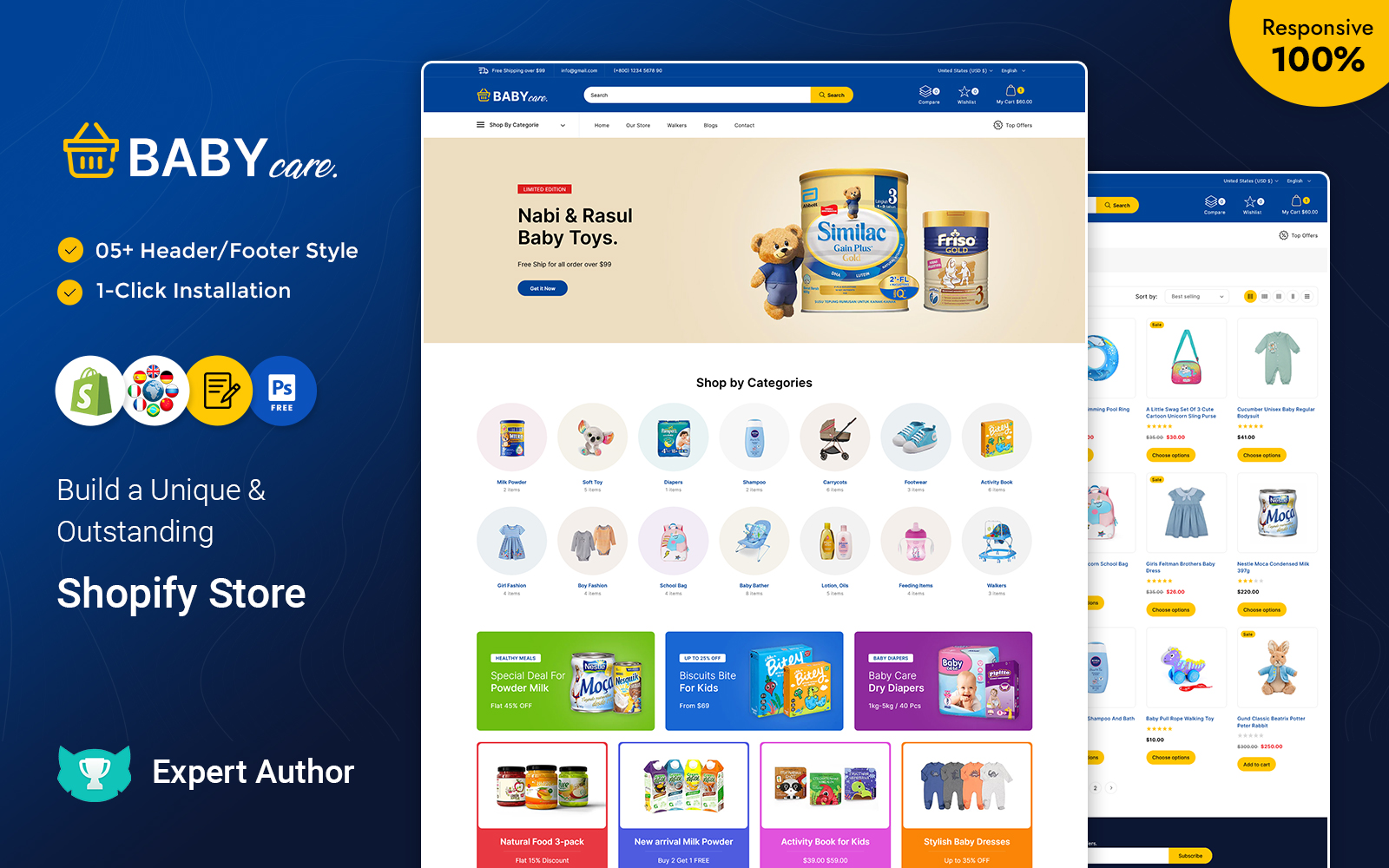 BabyCare - Kids Store Shopify Responsive Theme