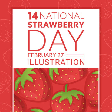 Strawberry Day Illustrations Templates 297248