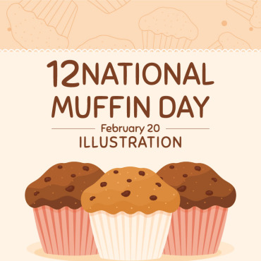 Muffin Day Illustrations Templates 297282