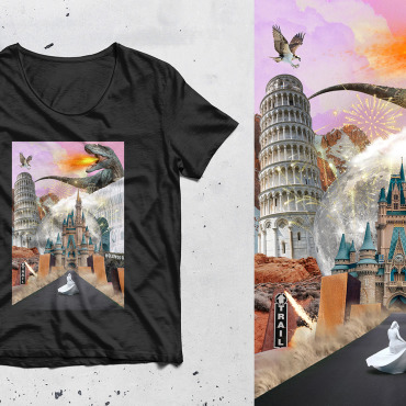 Collage Art T-shirts 297347