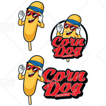 Corn Dog Vectors Templates 297449