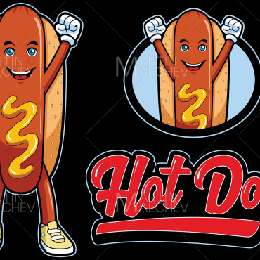 Dog Hotdog Vectors Templates 297451