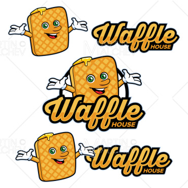 Waffles Breakfast Vectors Templates 297485