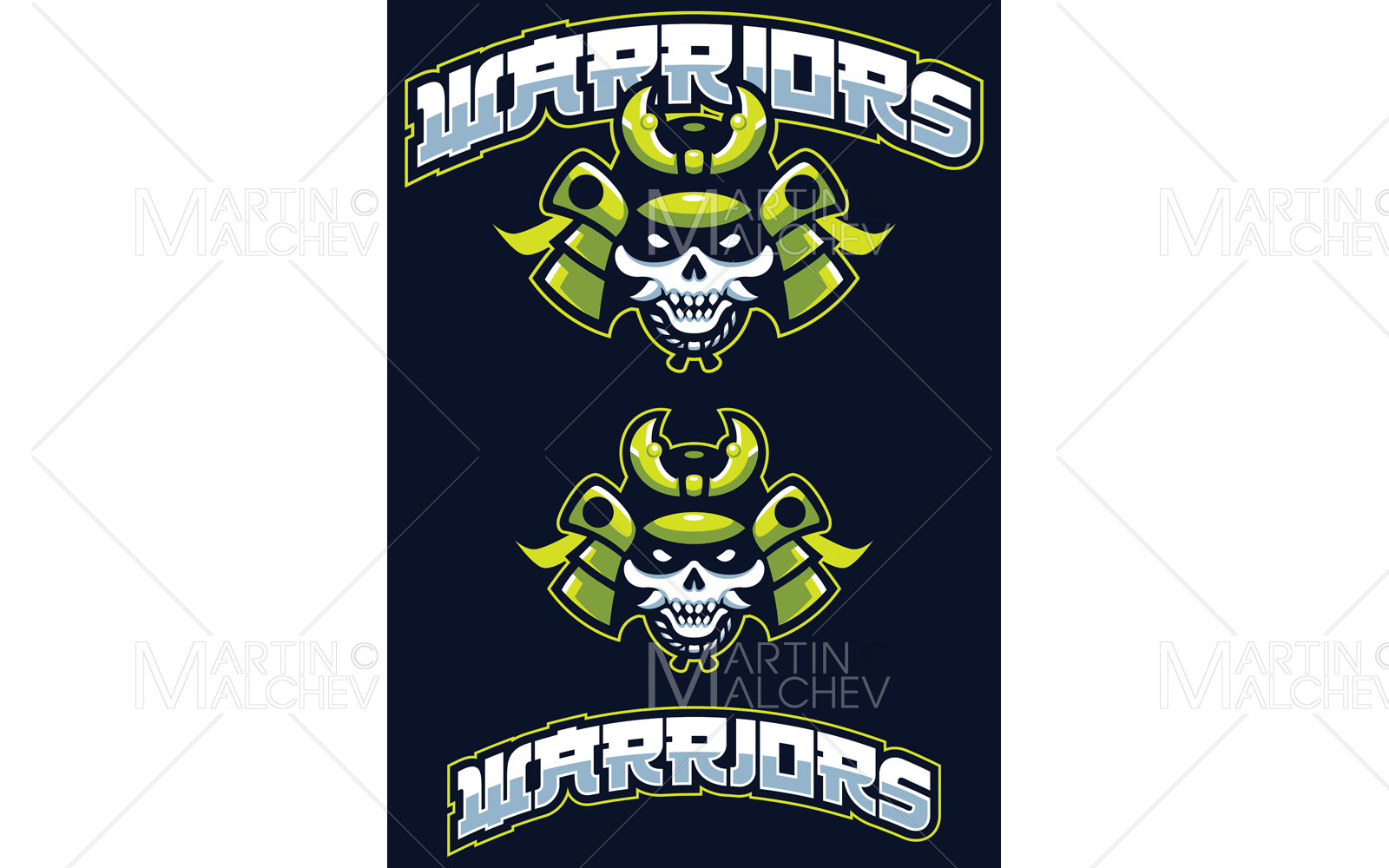 Warriors Team Mascot Vector Illustration